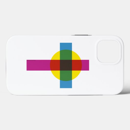 iPhone/iPad-cover met minimalistisch kruissymbool Case-Mate iPhone Case (Achterkant (horizontaal))