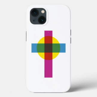 iPhone/iPad-cover met minimalistisch kruissymbool Case-Mate iPhone Case