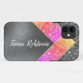 iPhone/iPad-draagtas met reserveglitter Silver Case-Mate iPhone Case (Achterkant (horizontaal))