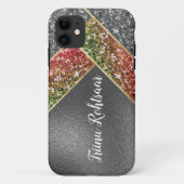 iPhone/iPad-draagtas met reserveglitter Silver Case-Mate iPhone Case (Achterkant)
