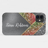 iPhone/iPad-draagtas met reserveglitter Silver Case-Mate iPhone Case (Achterkant (horizontaal))