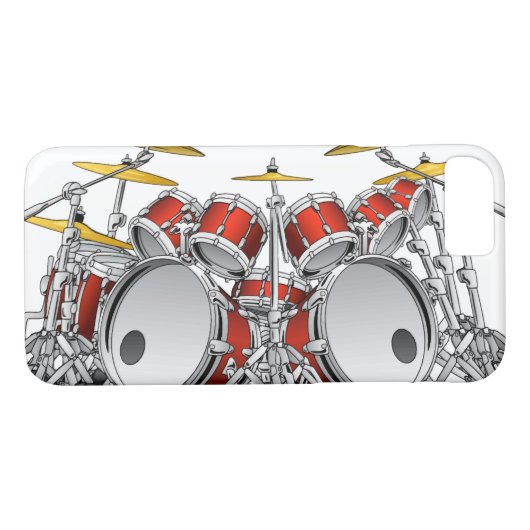 iPhone/iPad draagtas met trommelset ontwerp Case-Mate iPhone Case (Achterkant (Horizontaal))