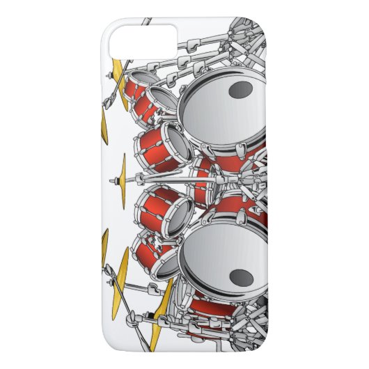 iPhone/iPad draagtas met trommelset ontwerp Case-Mate iPhone Case (Achterkant)