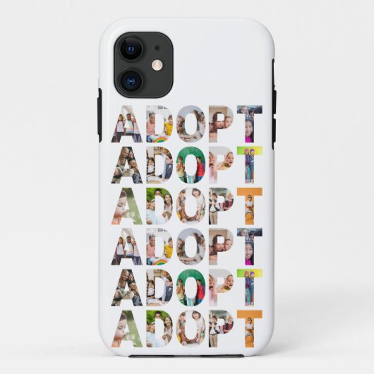iPhone / iPad hoesje Adopteer (Achterkant)