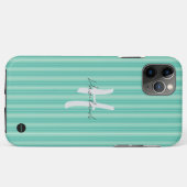 iPhone / iPad hoesje Aqua Green Stripe (Achterkant (horizontaal))