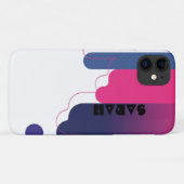 iPhone / iPad hoesje BAUHAUS ROZE WITTE STIPPEN PA (Achterkant (horizontaal))