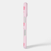 iPhone / iPad hoesje Cute Roze Strikken en Harten (Achterkant / Rechts)
