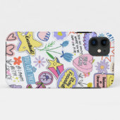 iPhone / iPad hoesje Geel en Roze Beste Quotes (Achterkant (horizontaal))