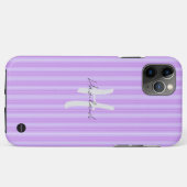 iPhone / iPad hoesje Lavendel Paarse Streep (Achterkant (horizontaal))