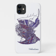 iPhone / iPad hoesje met gedetailleerde handgeteke