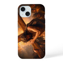 iPhone / iPad hoesje met Jezus die het Kruis draag