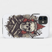 iPhone / iPad hoesje: Schedel- en botontwerp Case-Mate iPhone Case (Achterkant (horizontaal))