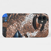 iPhone / iPad hoesje Vrouw Blauw Koper Mosiac (Achterkant (horizontaal))