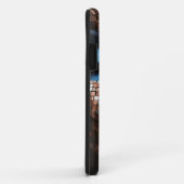 iPhone / iPad hoesje Vrouw Blauw Koper Mosiac (Achterkant/rechts)