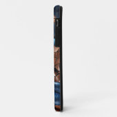 iPhone / iPad hoesje Vrouw Blauw Koper Mosiac (Achterkant/links)