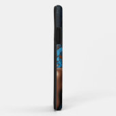 iPhone / iPad hoesje Vrouw Koper Blauw Mosiac (Achterkant/rechts)