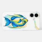 iPhone / iPad hoesje - Waterverf Serie: Angelfish (Achterkant (horizontaal))