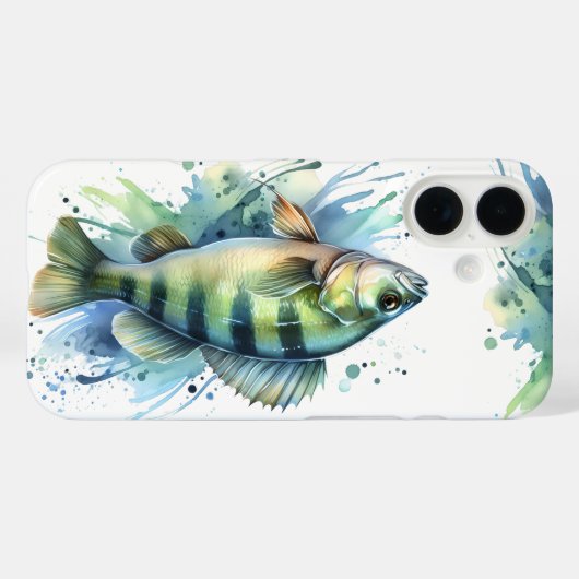 iPhone / iPad hoesje - Waterverf Serie: Perch (Achterkant (horizontaal))