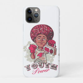 iPhone / iPad Hoesje – YOUTH Power Afro & Boombox