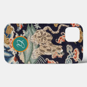 iPhone/iPad KLANT INITIAAL JAPANESE TIGER Case-Mate iPhone Case (Achterkant (horizontaal))