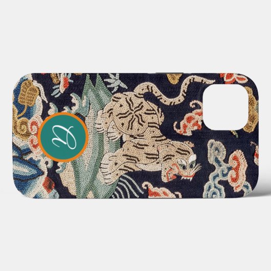 iPhone/iPad KLANT INITIAAL JAPANESE TIGER Case-Mate iPhone Case (Achterkant (horizontaal))