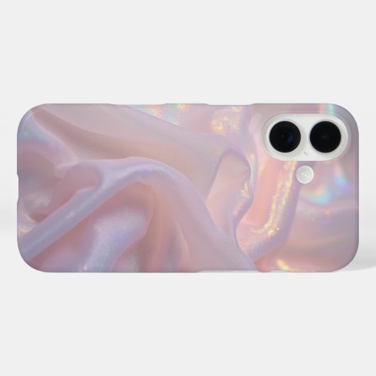 Iphone Iphone 16 hoesje met zacht hologram (Achterkant (horizontaal))