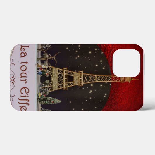 iPhone-kerst in Parijs Case-Mate iPhone Case (Achterkant (horizontaal))