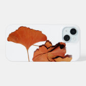 Iphone-kolom 15 vellen gingko iPhone 15 case (Achterkant horizontaal)