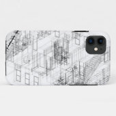 Iphone-lijst van architectuurdraad Case-Mate iPhone case (Achterkant (horizontaal))