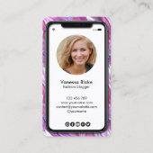 iPhone Mobiele Telefoon Instagram Blogger Holograa Visitekaartje (Voorkant)