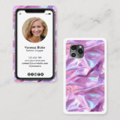iPhone Mobiele Telefoon Instagram Blogger Holograa Visitekaartje (Voorkant / Achterkant)