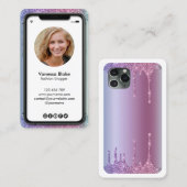 iPhone mobiele telefoon Instagram blogger Visitekaartje (Voorkant / Achterkant)