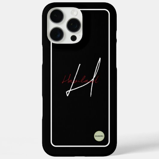 iPhone moderne mobiele telefoon hoesje w / naam HA (Achterkant)