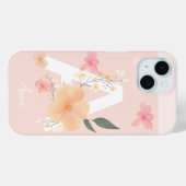 iPhone naam Wijzig Initiaal Logo IPhone case (Achterkant (horizontaal))