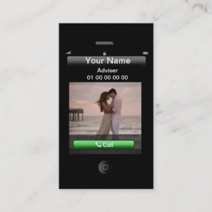  iPhone-ontwerp (met sociale knoppen) Visitekaartje