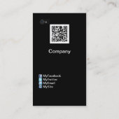  iPhone-ontwerp (met sociale knoppen) Visitekaartje (Achterkant)