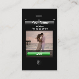  iPhone-ontwerp (met sociale knoppen) Visitekaartje