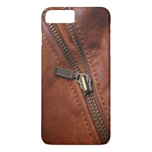 iPhone: Rits van bruin leren motorjack Case-Mate iPhone Case