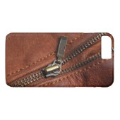 iPhone: Rits van bruin leren motorjack Case-Mate iPhone Case (Achterkant (Horizontaal))
