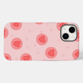 iPhone Roze hoesje | schattige liefde (Achterkant (horizontaal))