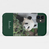 iPhone SE/5/5s Hoesje Giant Panda Green Background (Achterkant (horizontaal))