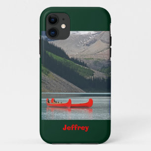 iPhone SE/5/5s Hoesje Mountains & Red Canoes