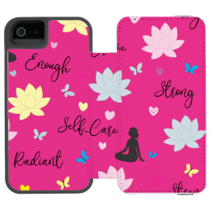 iPhone SE Hoesje Roze Lotus Zelfliefde Design
