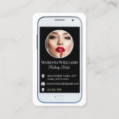 iphone smartphone social media foto qr code visitekaartje (Voorkant)