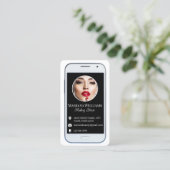 iphone smartphone social media foto qr code visitekaartje (Staand voorkant)