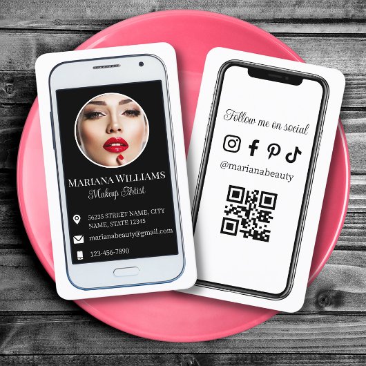 iphone smartphone social media foto qr code visitekaartje