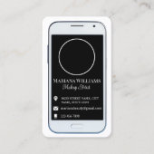 iPhone smartphone sociale media foto QR-code Visitekaartje (Voorkant)