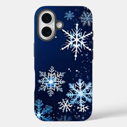 iPhone Snowflake Hoesje (Achterkant)