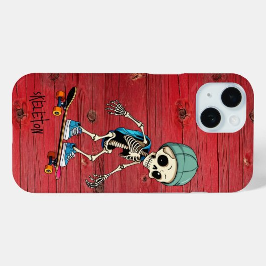 iPhone Telefoon Case Skelet Rustiek (Achterkant (horizontaal))