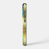 iPhone Turtle Gouden Hoesje 15 Pro Case (Linkerkant)